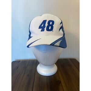 Jimmie Johnson #48 NASCAR Ball Cap Hat Blue/White Youth
